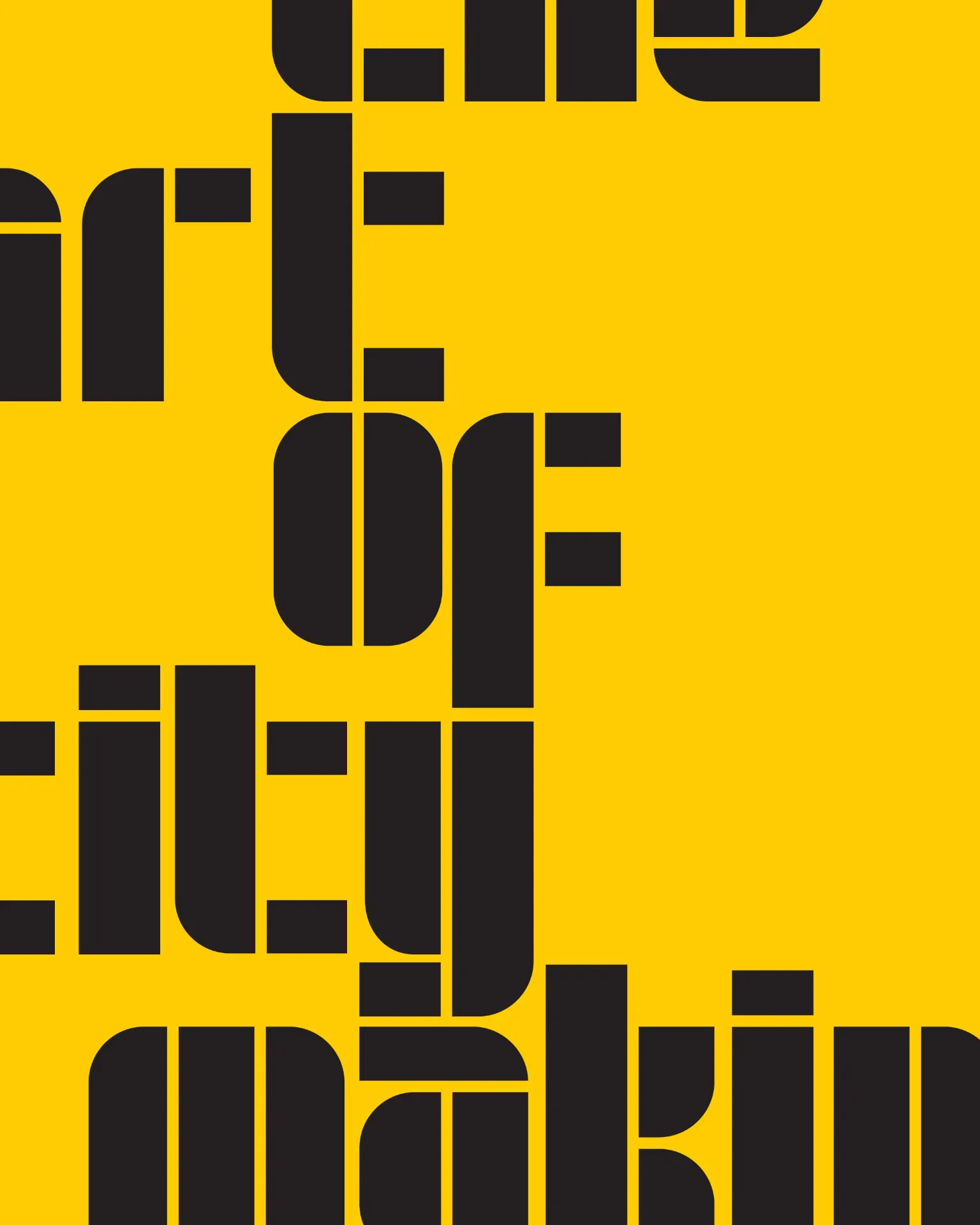 The Art of Citymaking festival identity 5