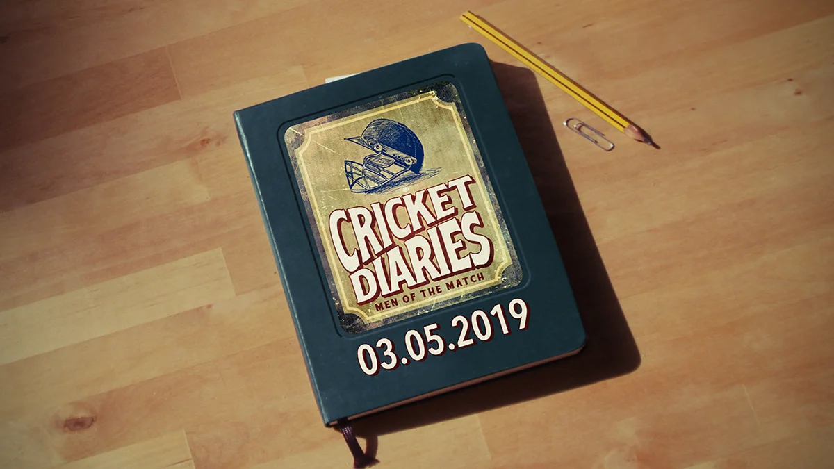 Cricket Diaries for YouTube Originals — title design artwork 2