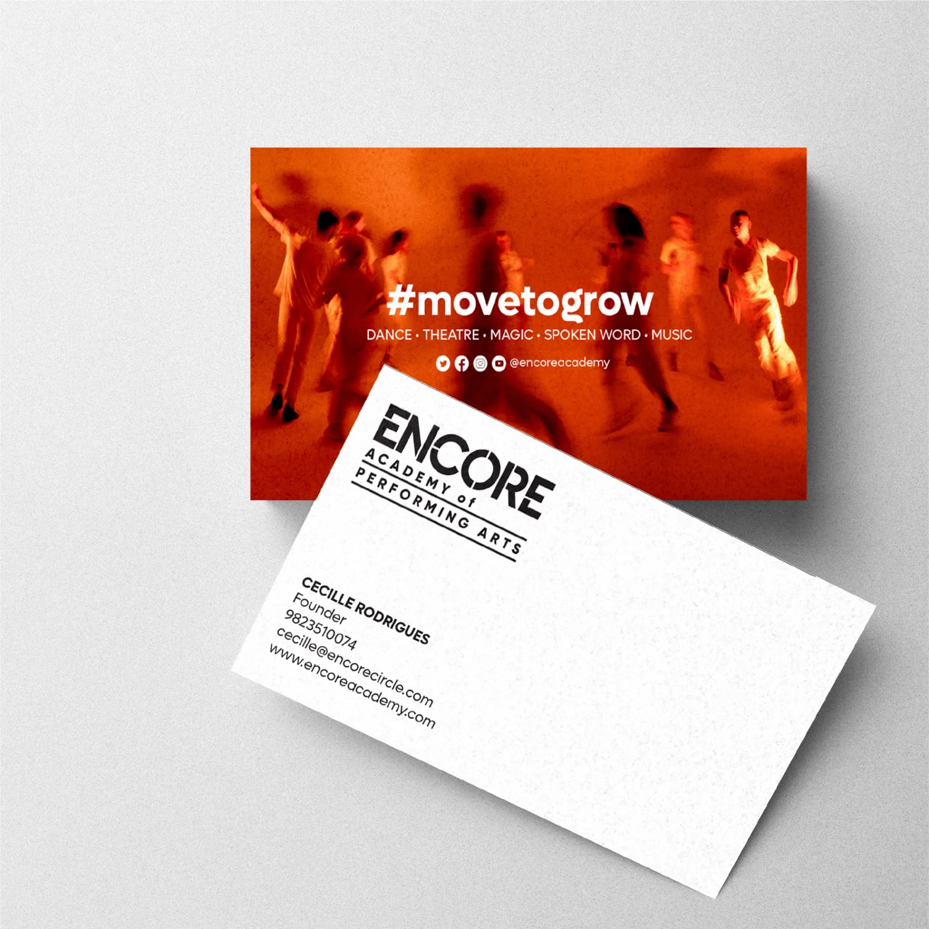 Encore Academy - Brand applications