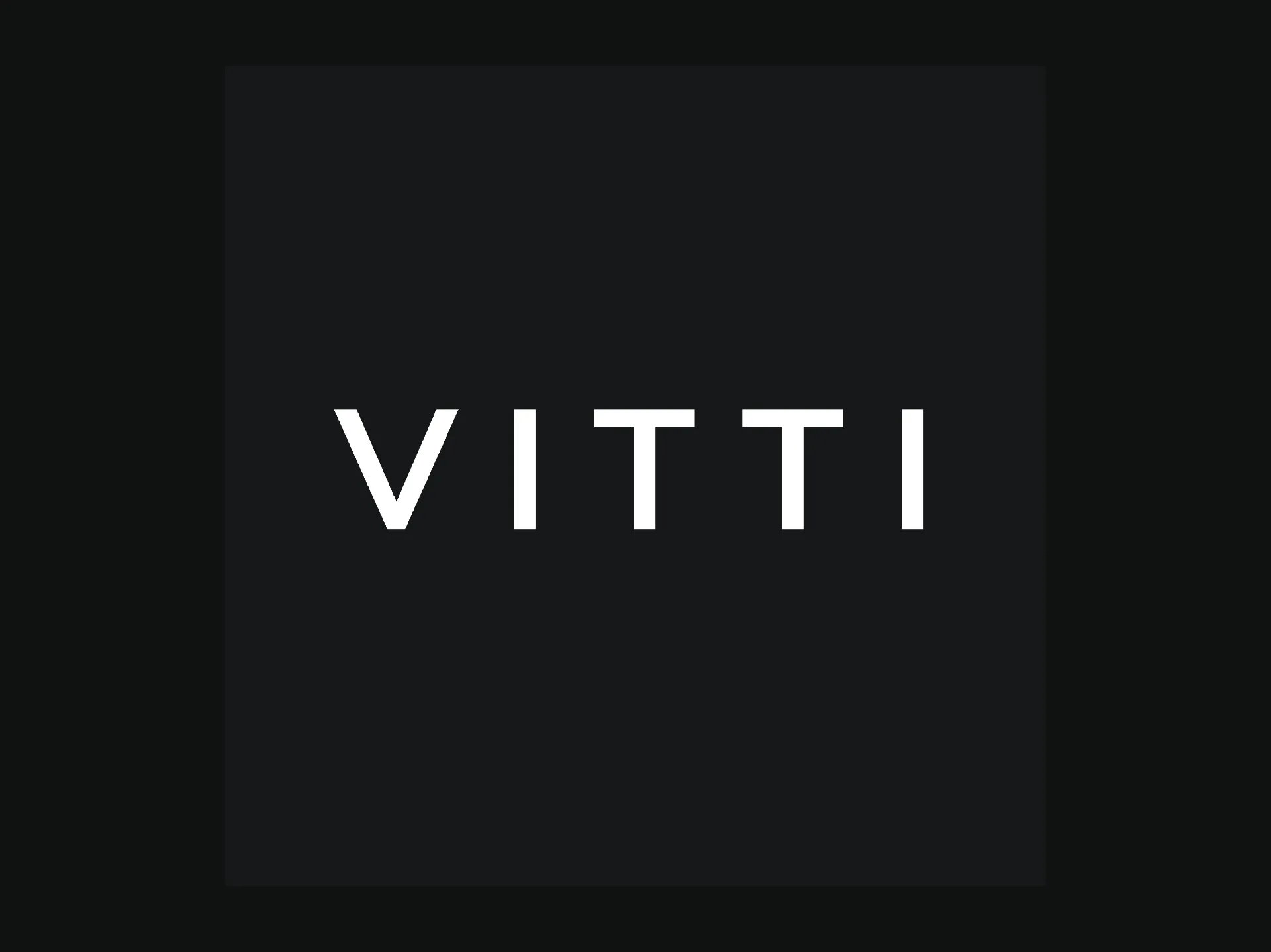 VITTI - Identity for a Hyderabad-based furniture and lifestyle brand.