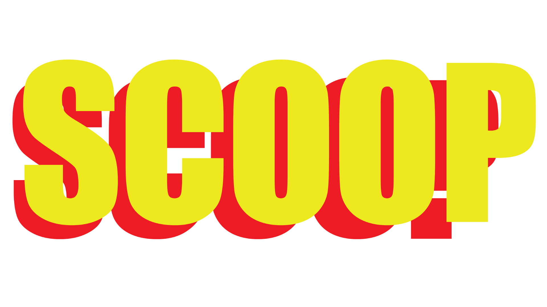 Scoop logo typography